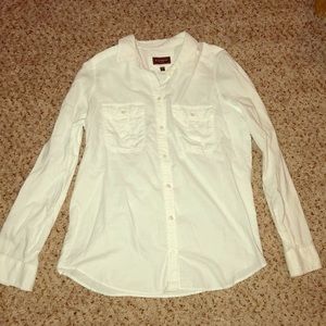 Express White Button Down Shirt